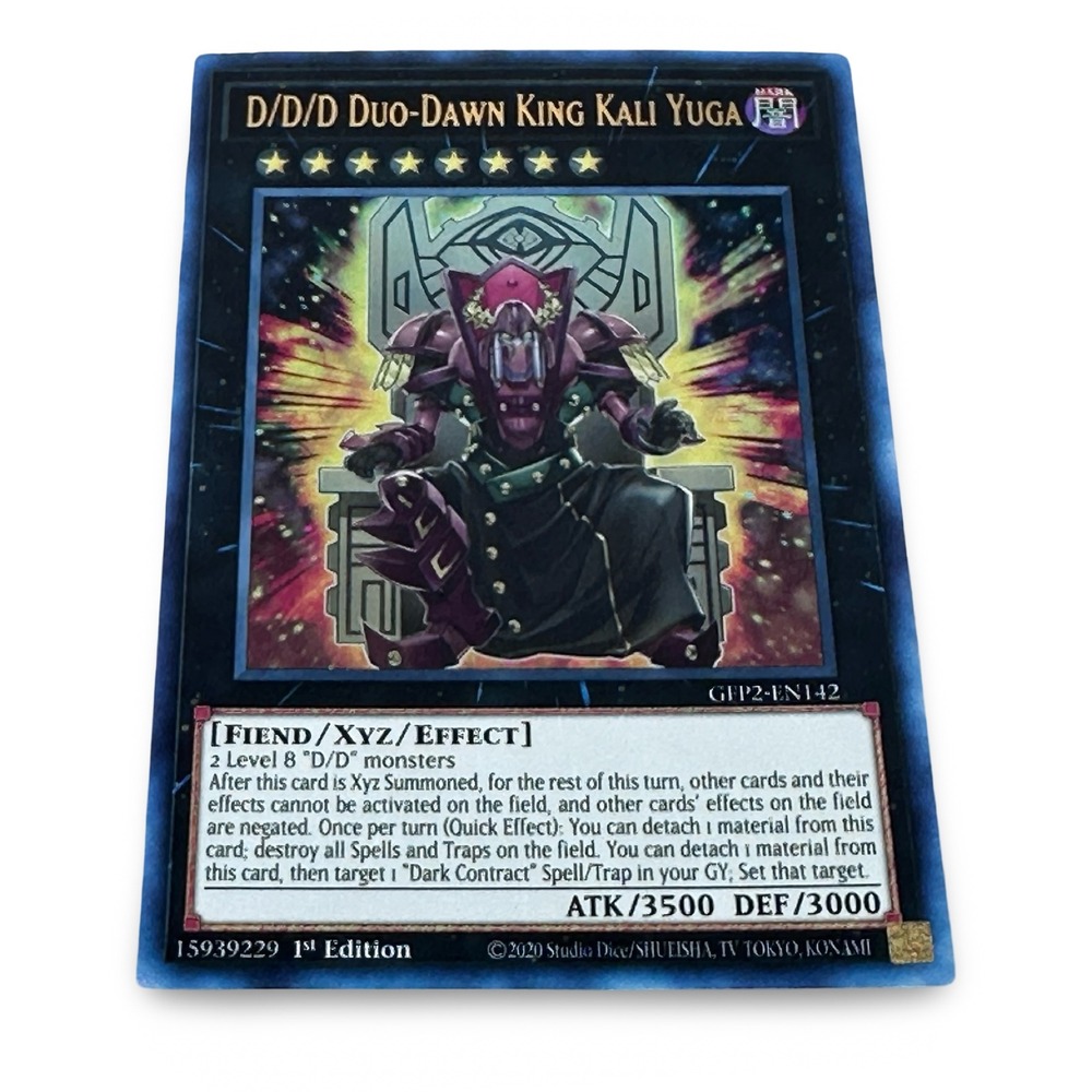Yu-Gi-Oh D/D/D Duo-Dawn King Kali Yuga GFP2-EN142 Ultra Rare 1st Ed Rank 8 Fiend